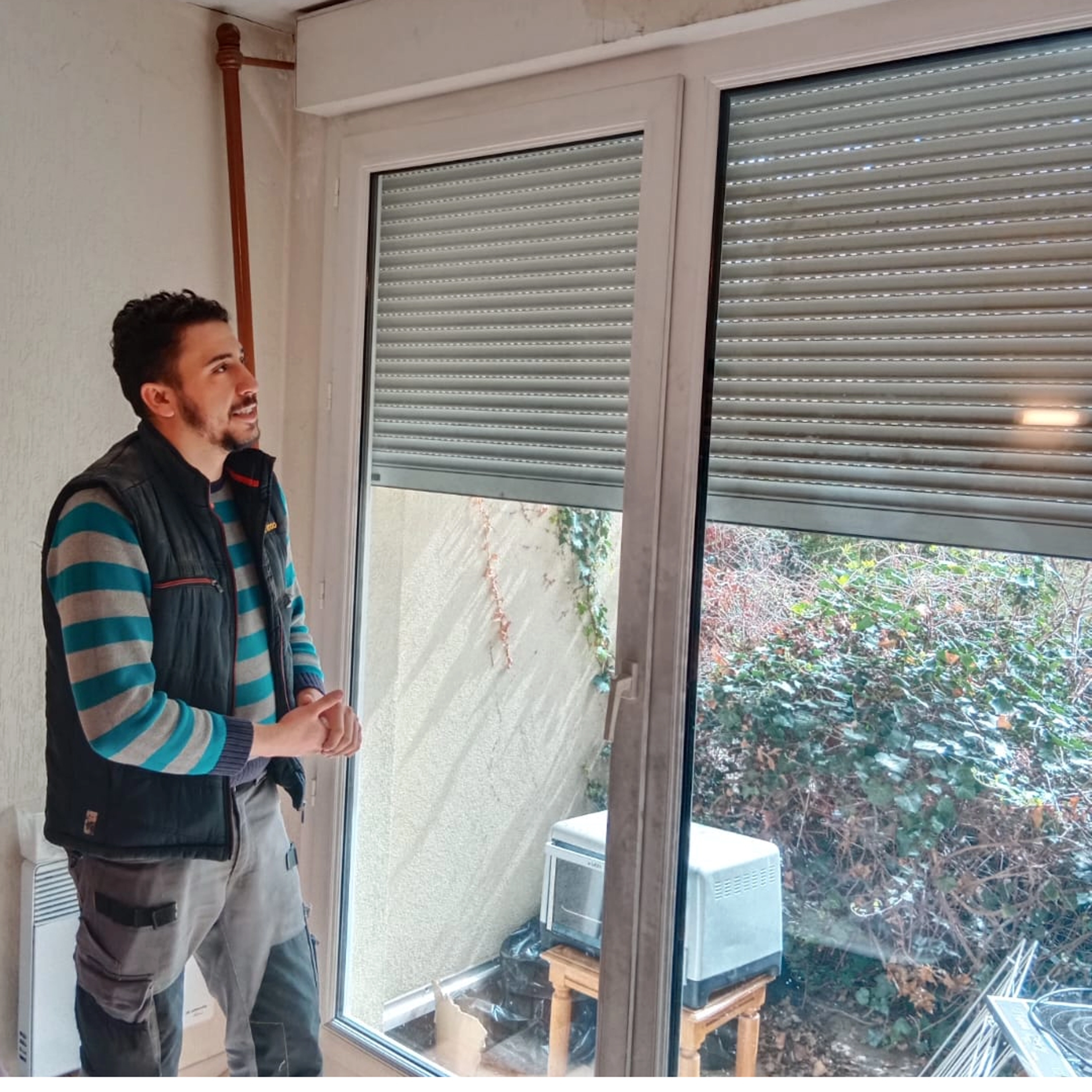 Volet roulant lame décalée