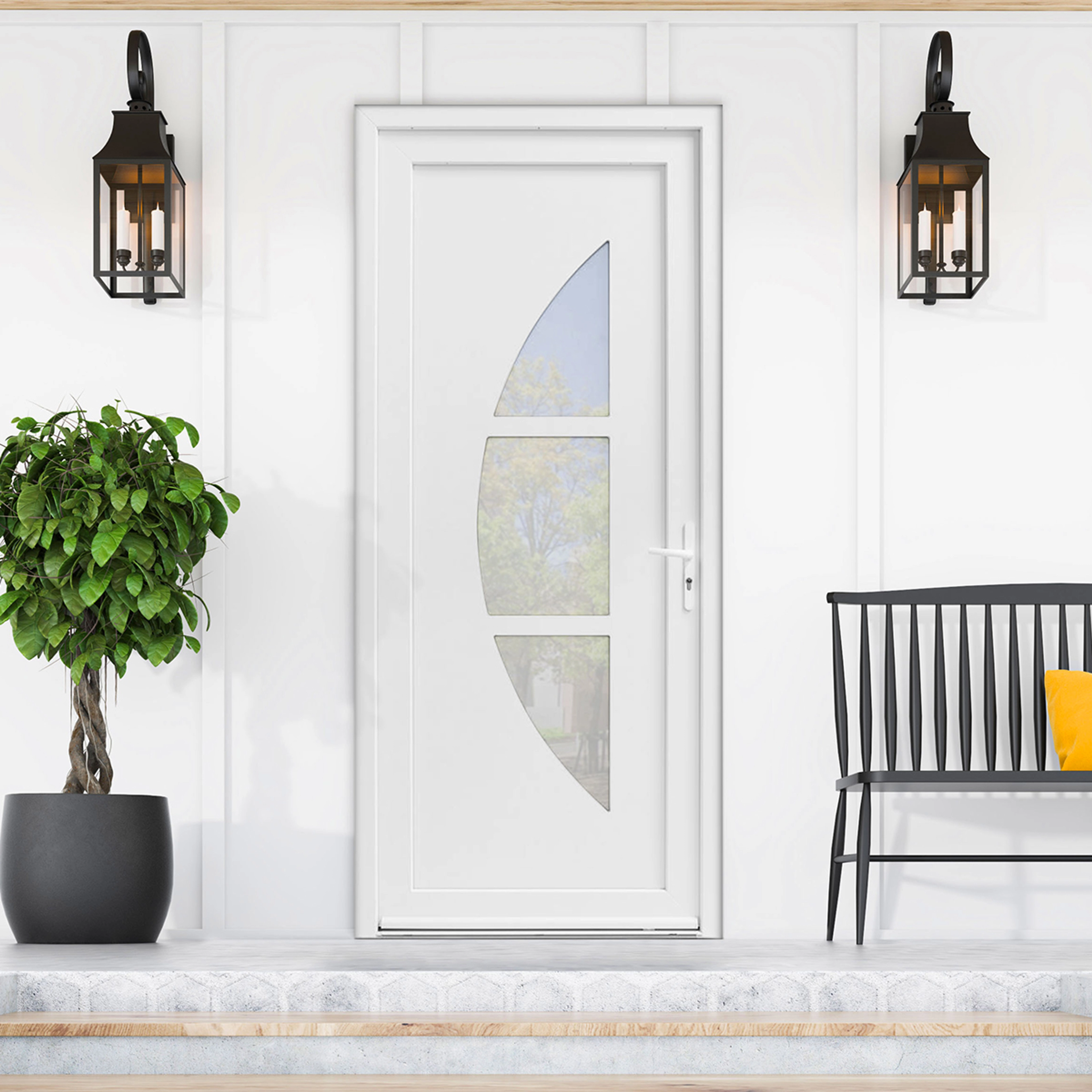 Prix porte d’entrée PVC vitrée