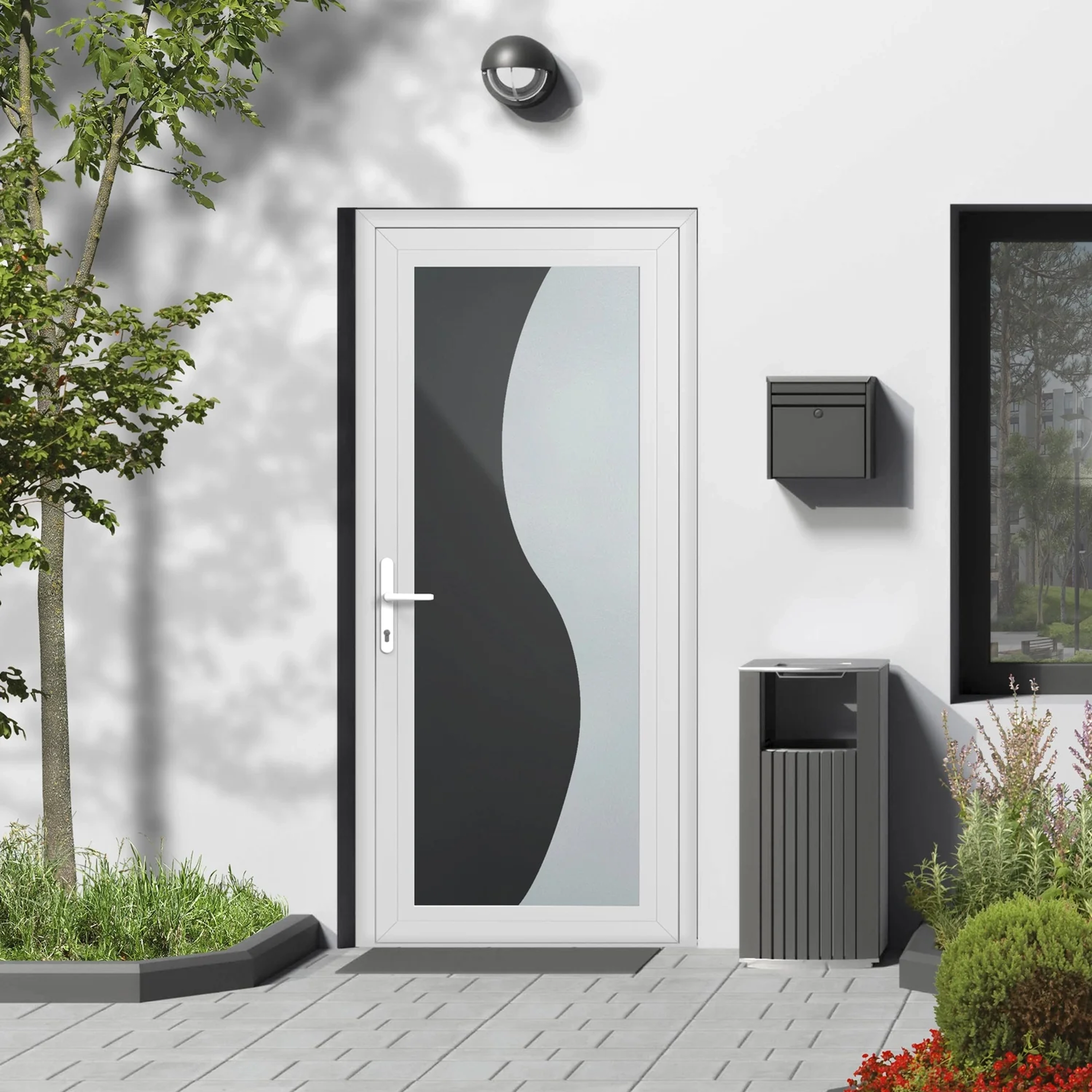 Prix porte d’entrée PVC vitrée