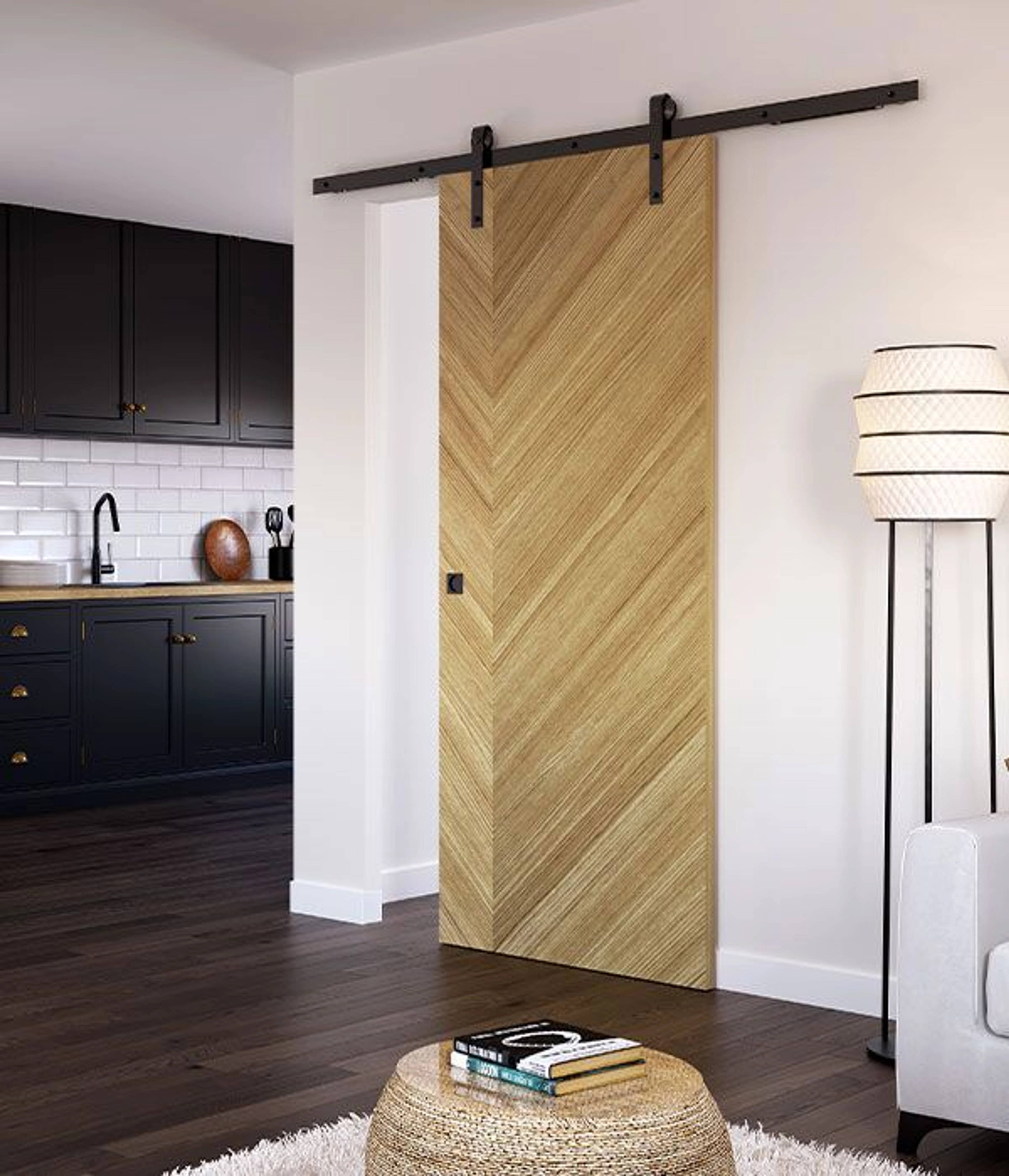 Comment transformer une porte en porte coulissante ?