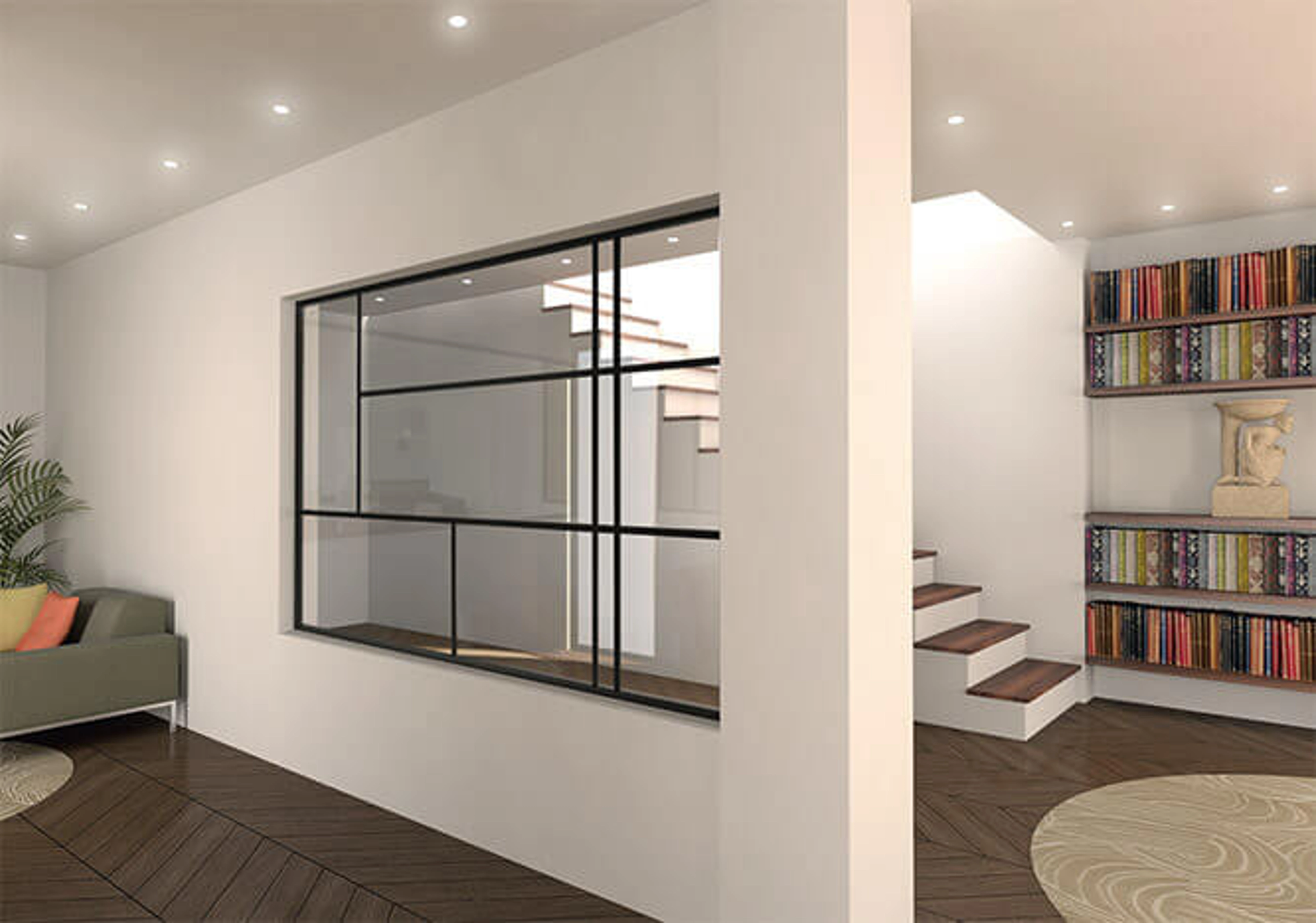 Comment insérer une vitre dans une cloison placo ?