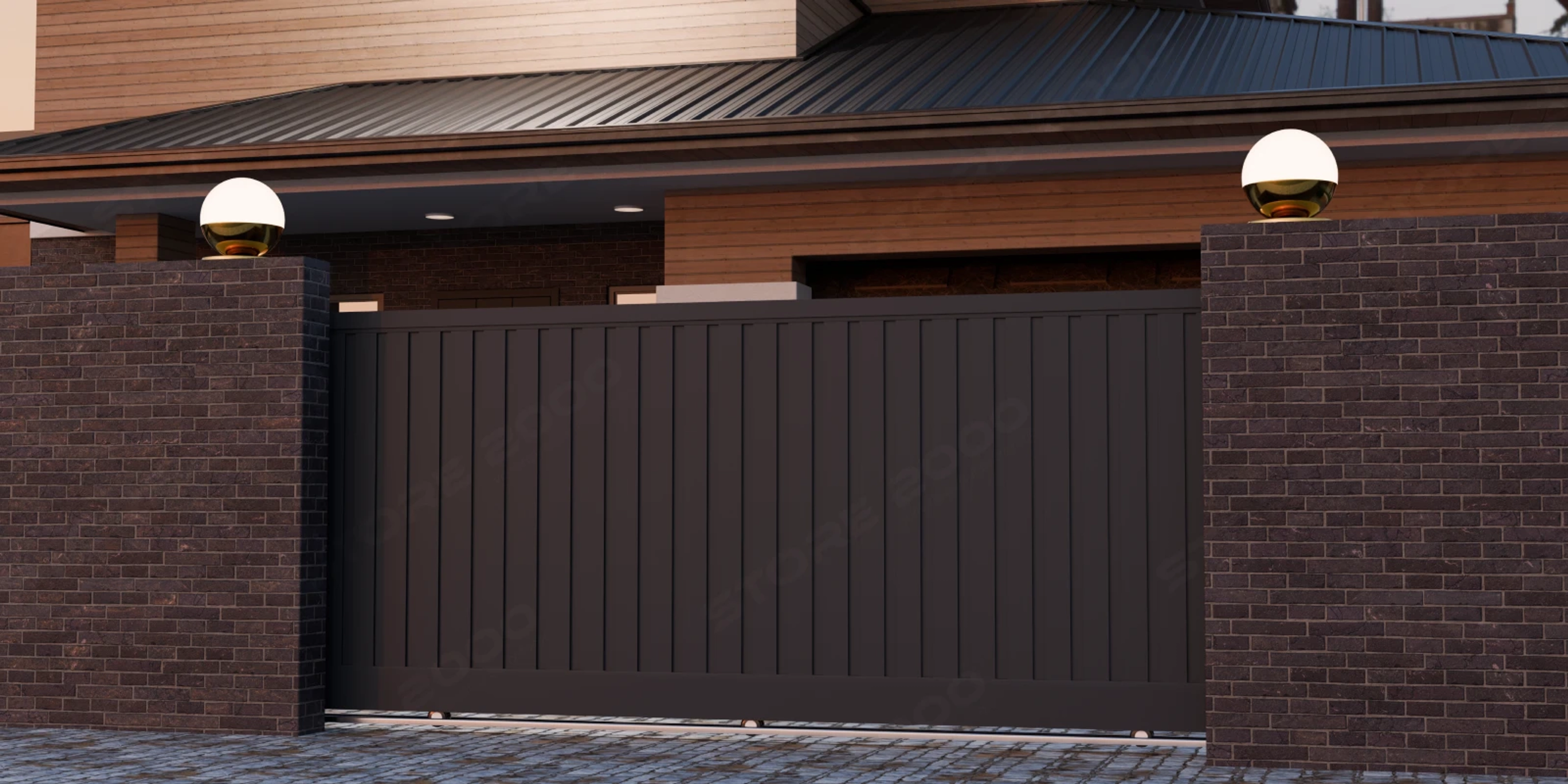 Quelle distance entre piliers de portail ?