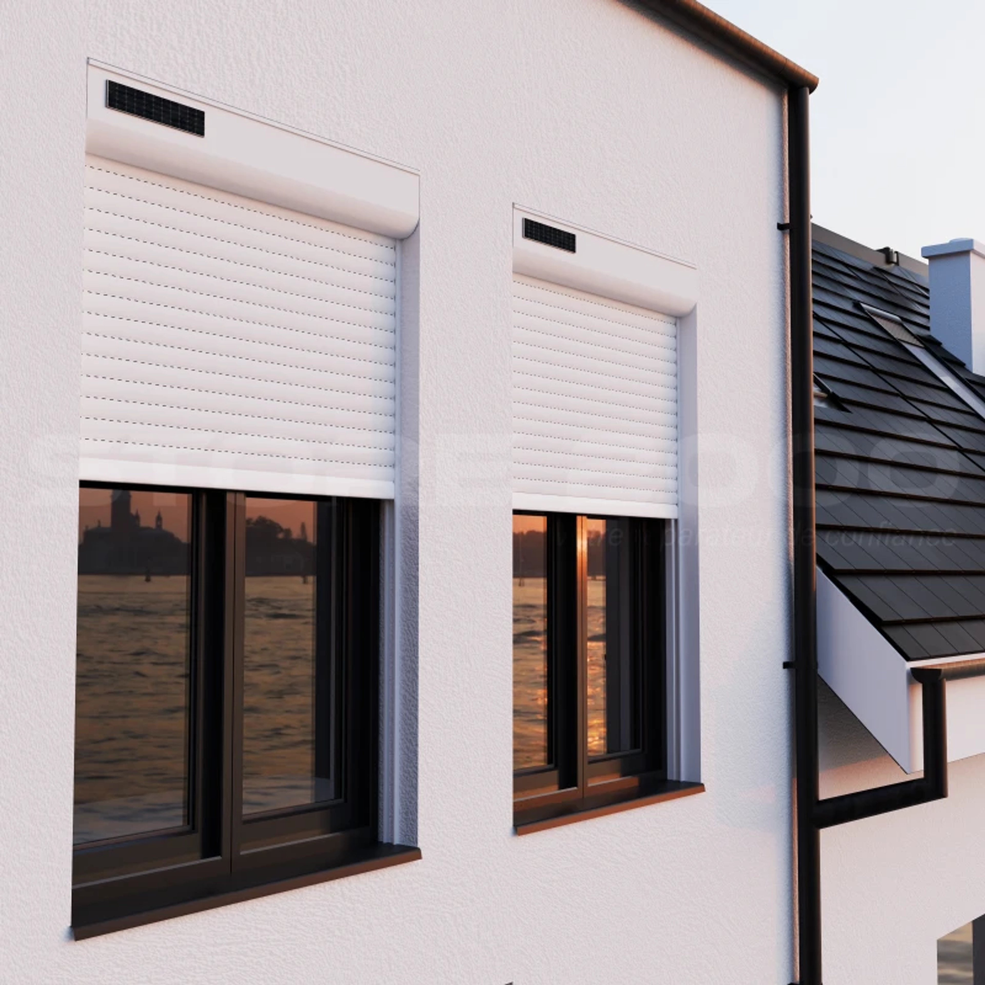 Volet roulant enroulement intérieur ou extérieur