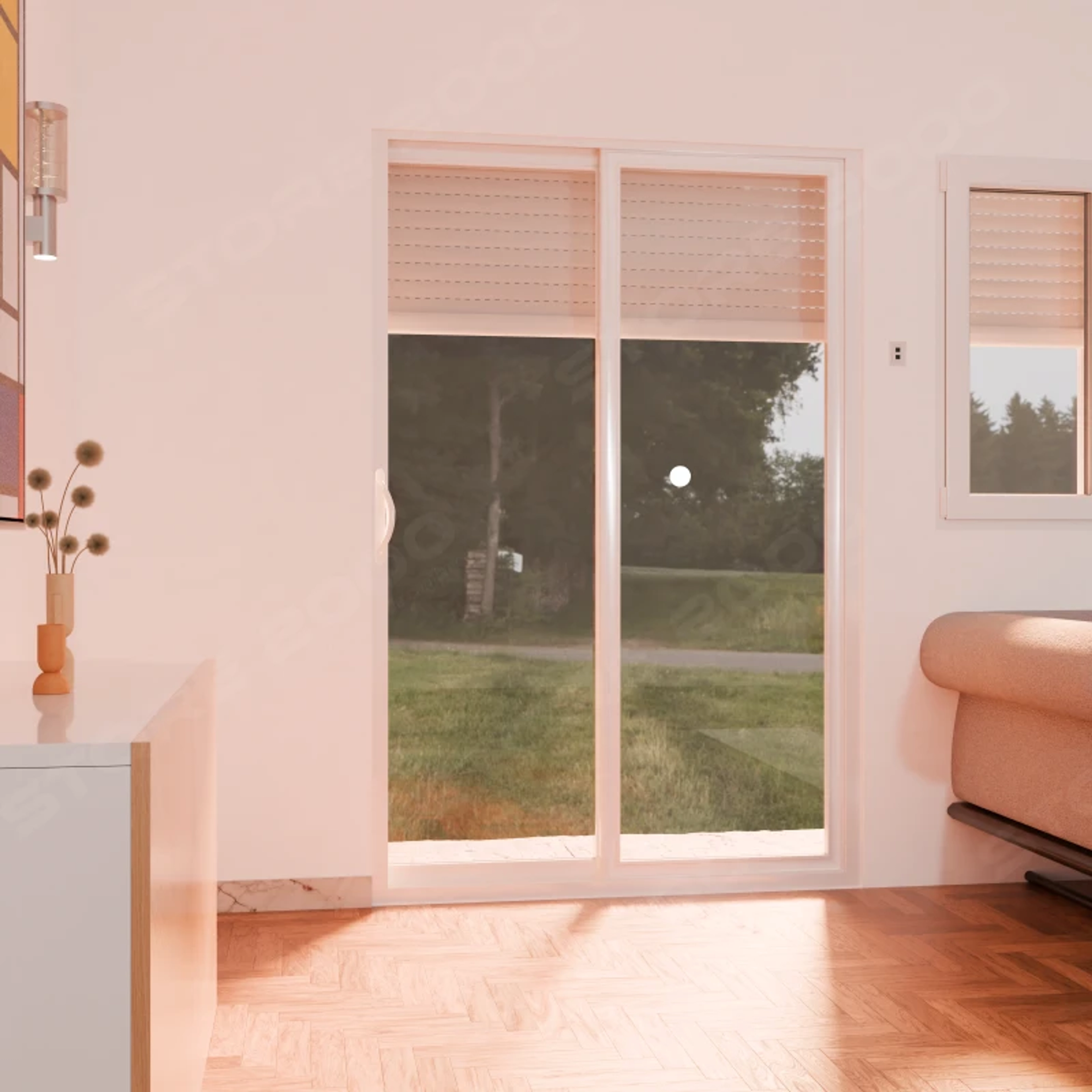 Volet roulant enroulement intérieur ou extérieur