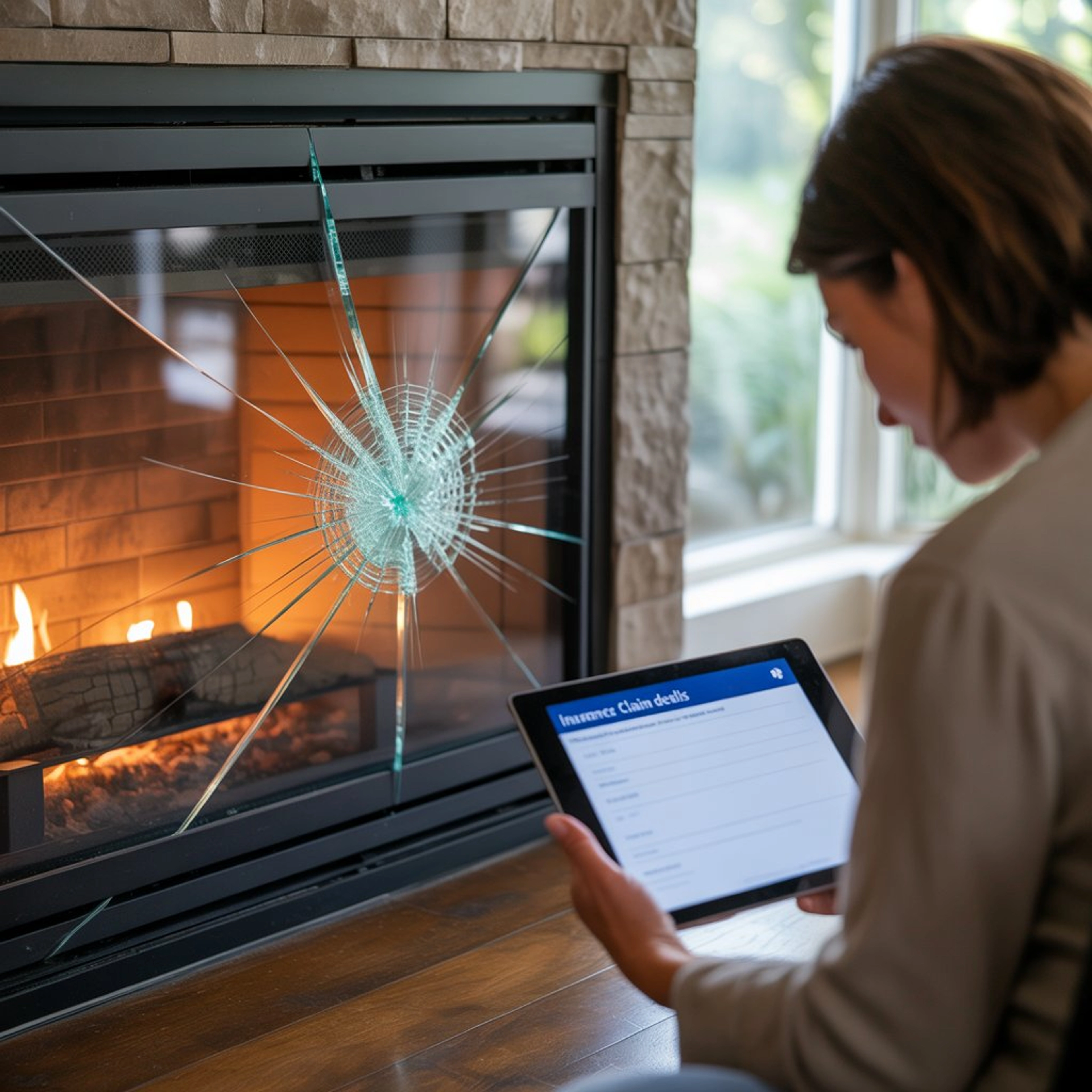 Vitre insert fendue : que dit l’assurance ?