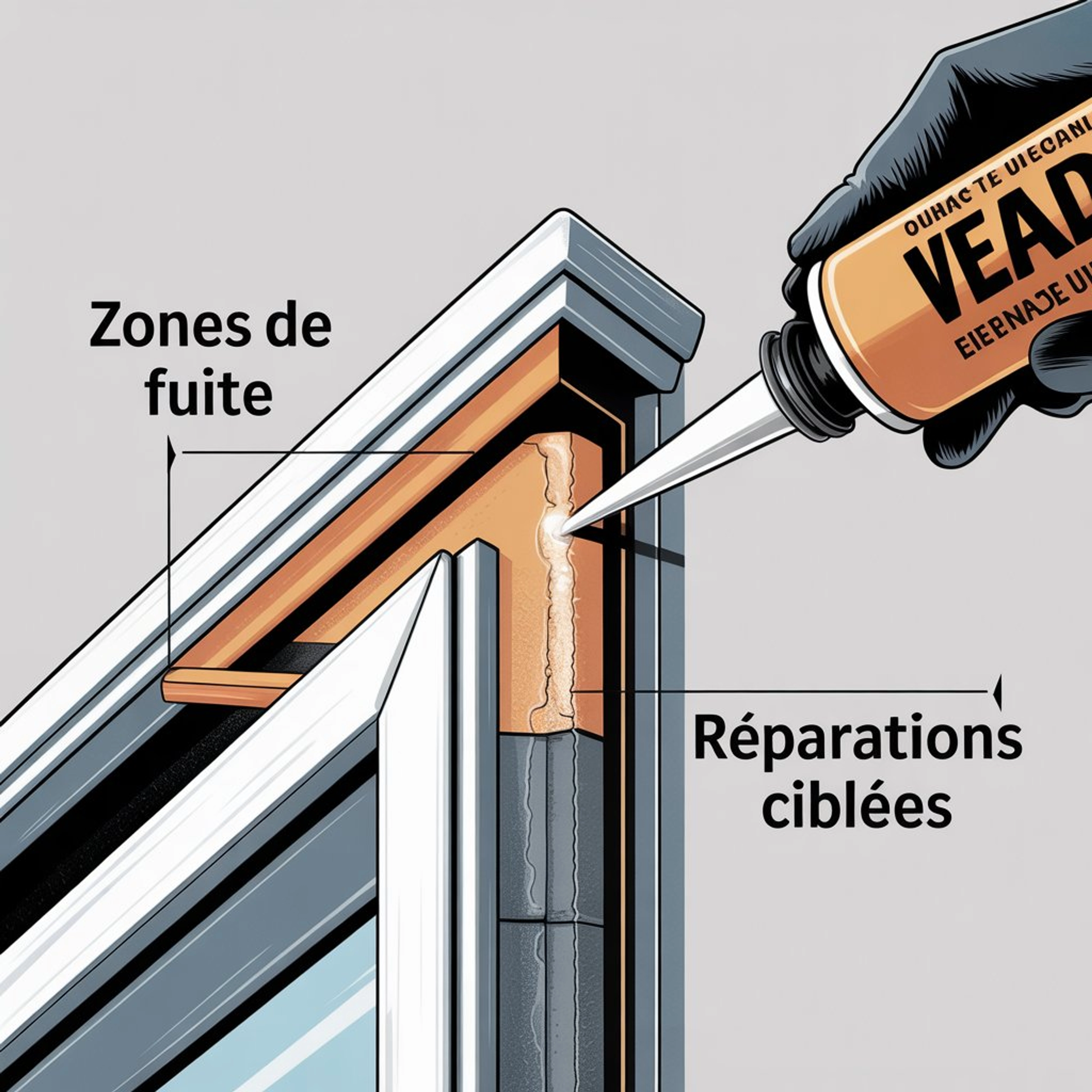Réparation étanchéité véranda sans tout changer
