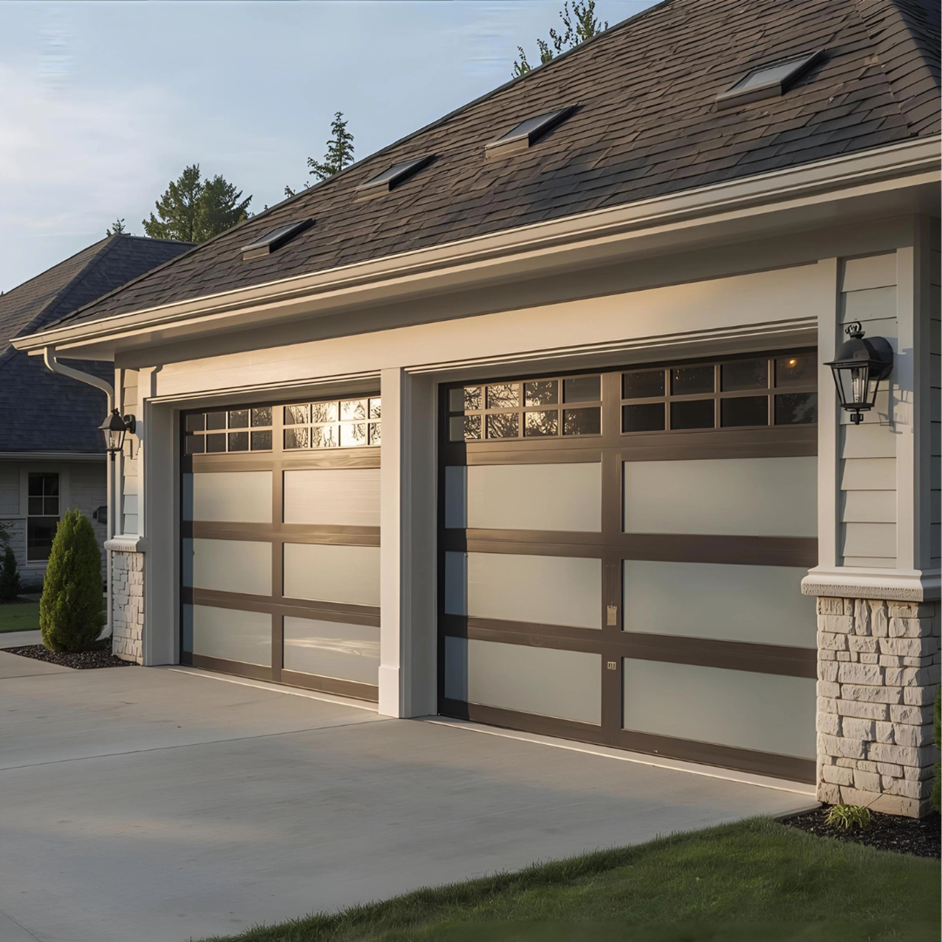 Prix porte de garage vitrée : Devis et pose