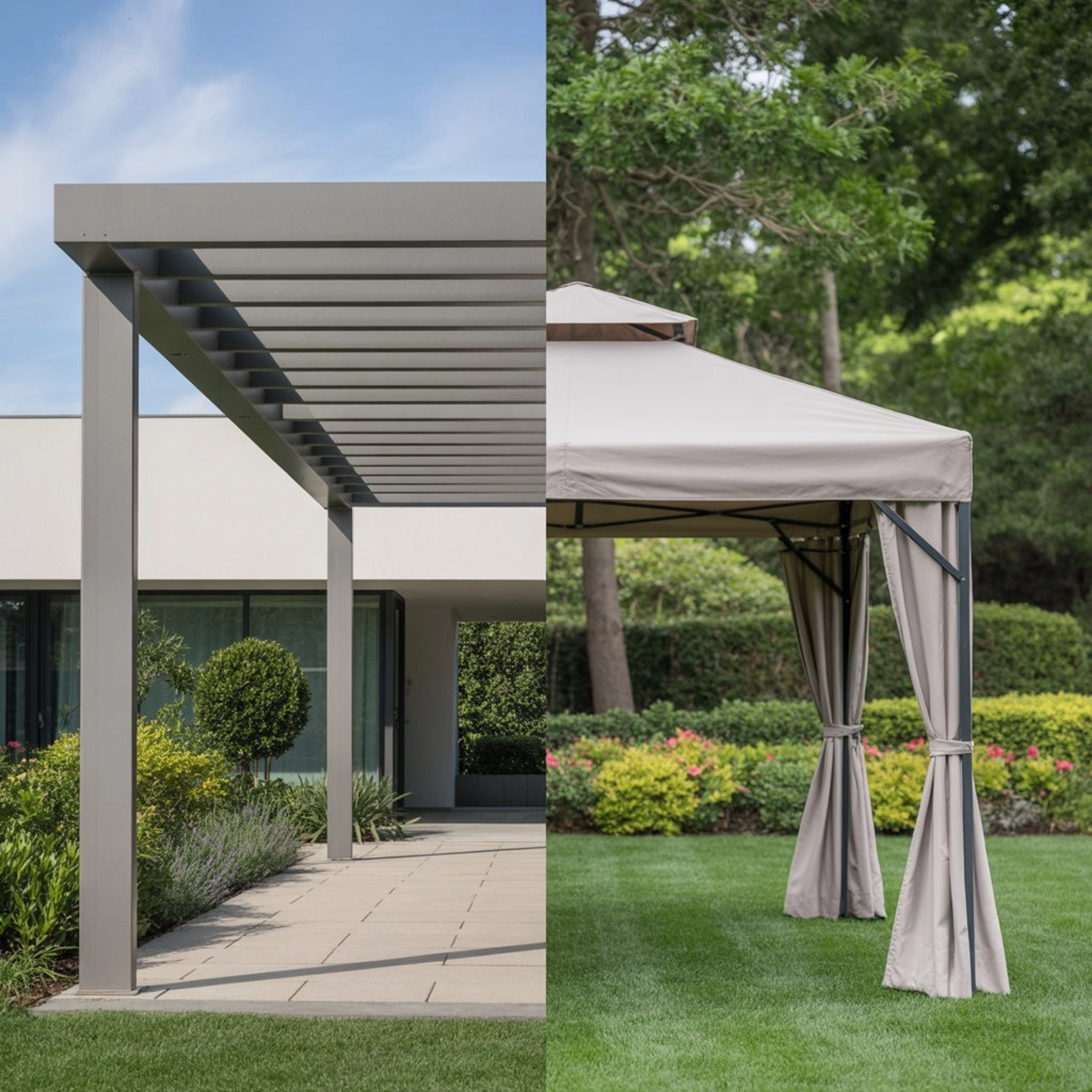 La différence entre pergola et tonnelle : deux structures proches mais distinctes