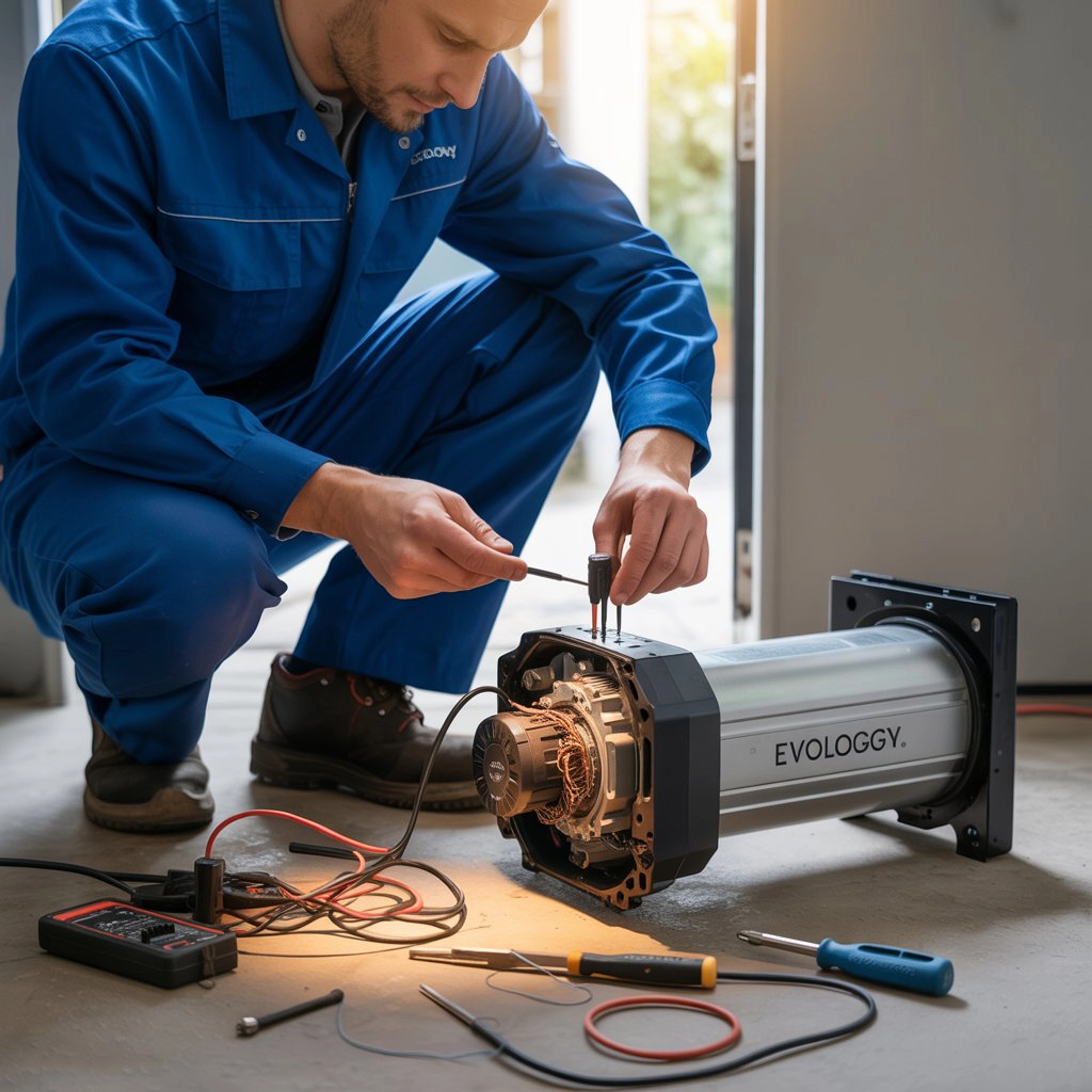 Problème moteur portail Evology : étapes de réparation