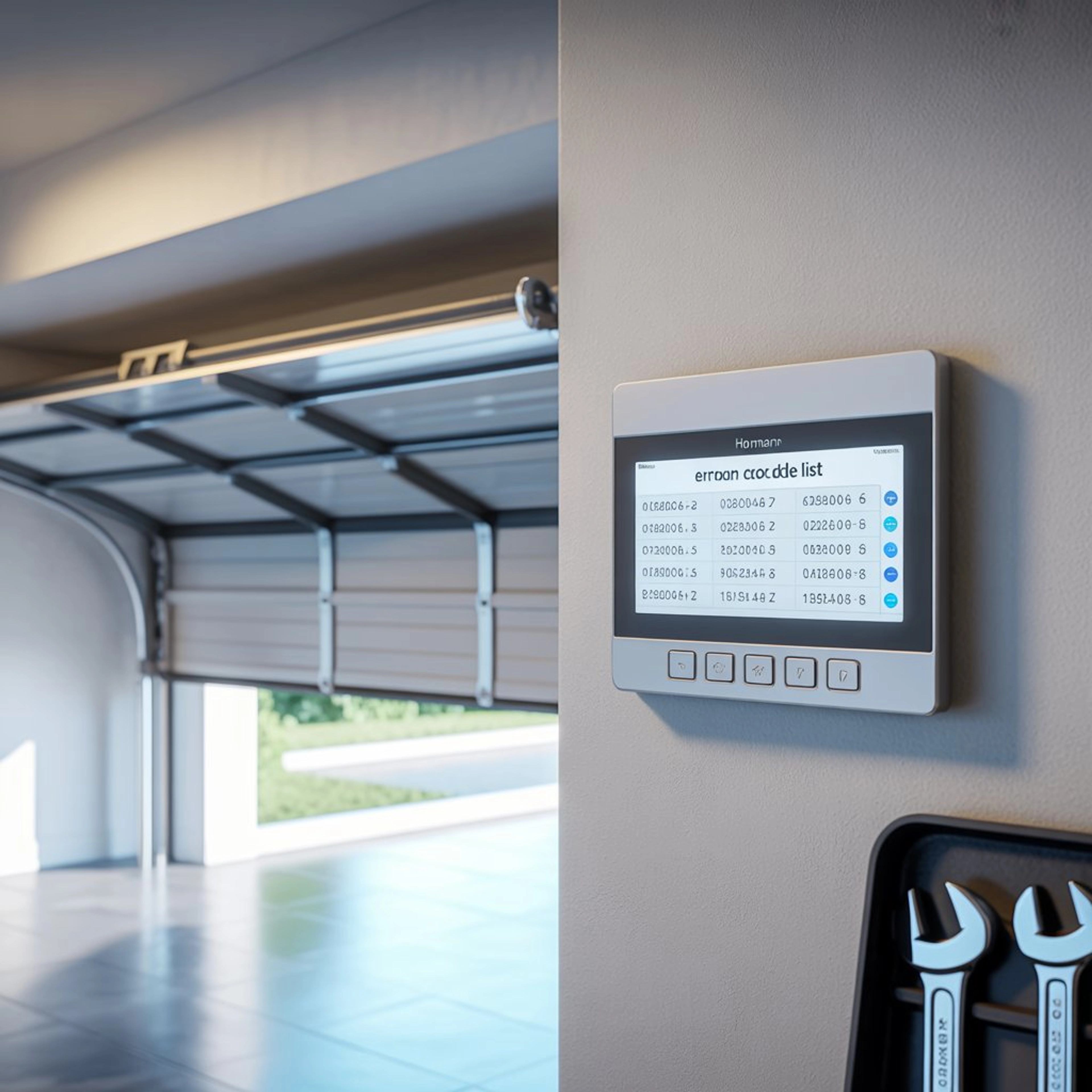 Liste des codes erreur porte sectionnelle Hörmann