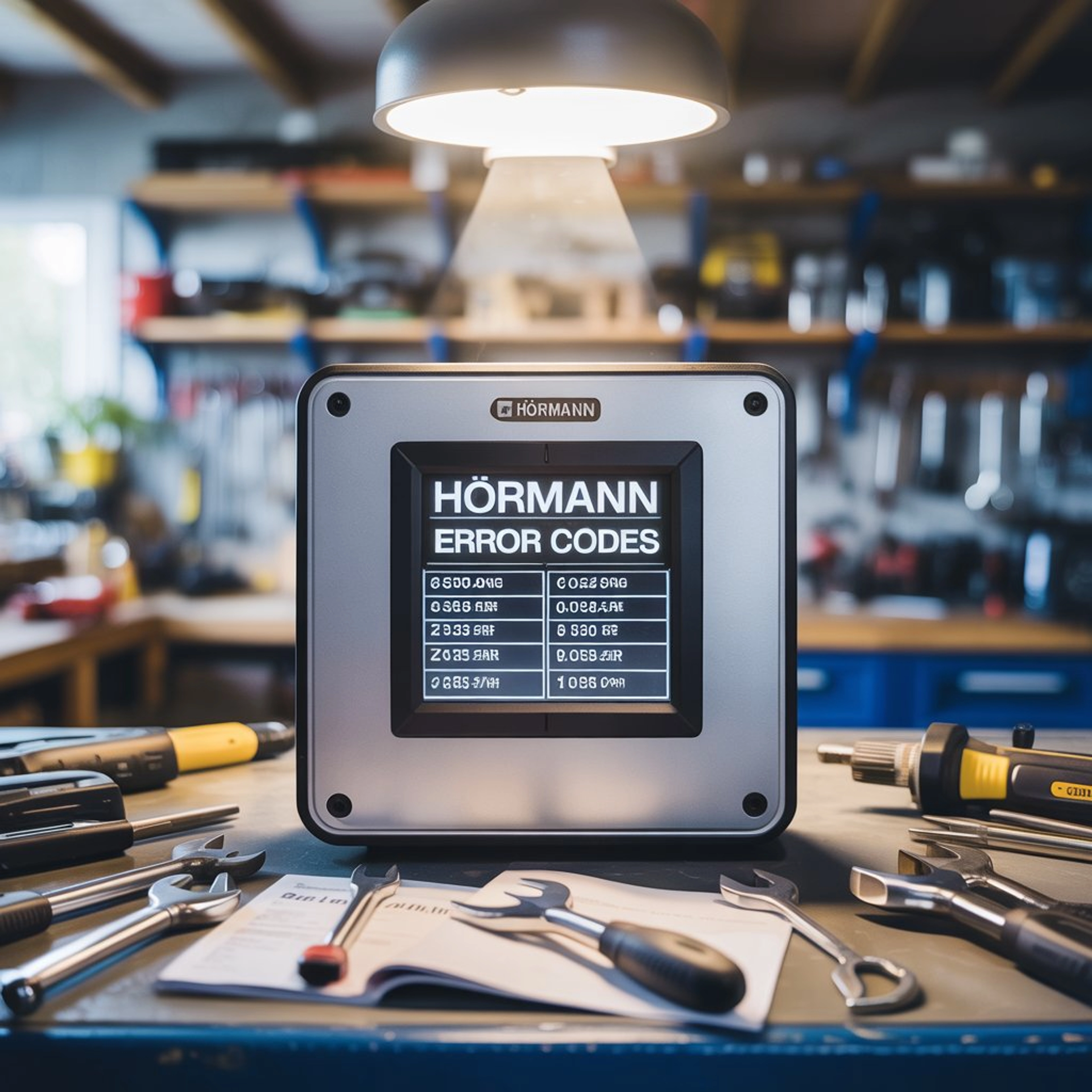 Liste des codes erreur porte sectionnelle Hörmann