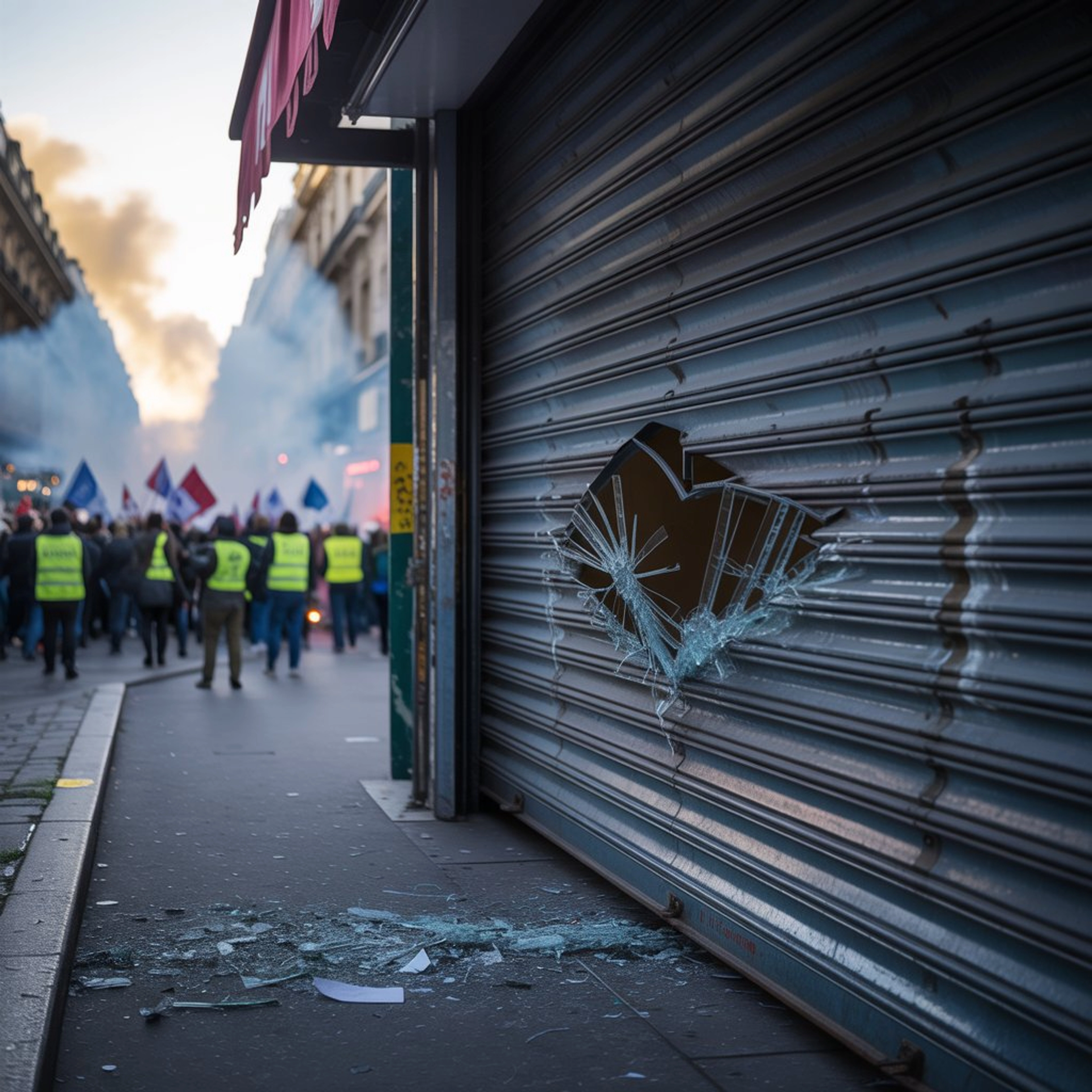 Gilets jaunes et sécurité : les rideaux métalliques à l’épreuve du vandalisme