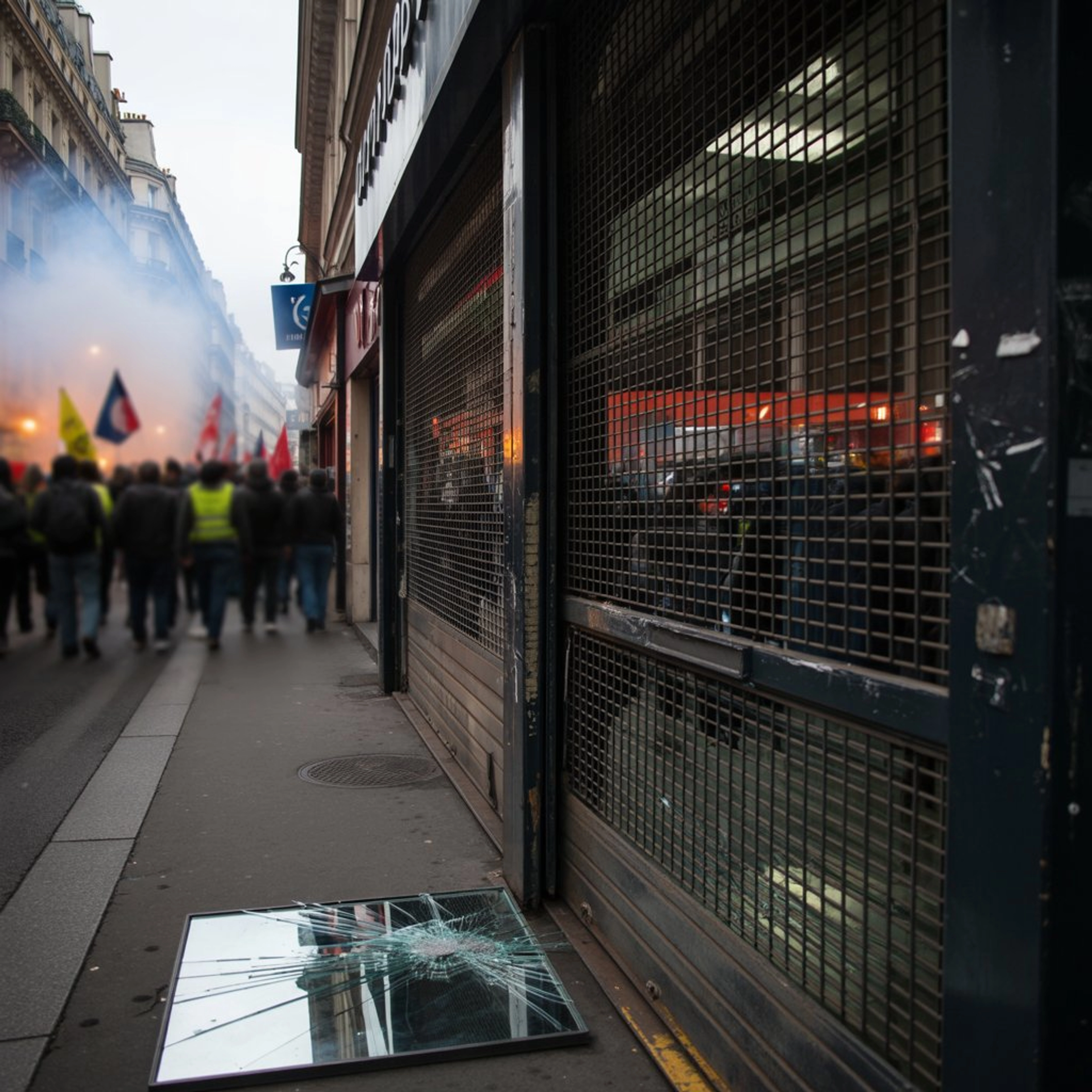 Gilets jaunes et sécurité : les rideaux métalliques à l’épreuve du vandalisme
